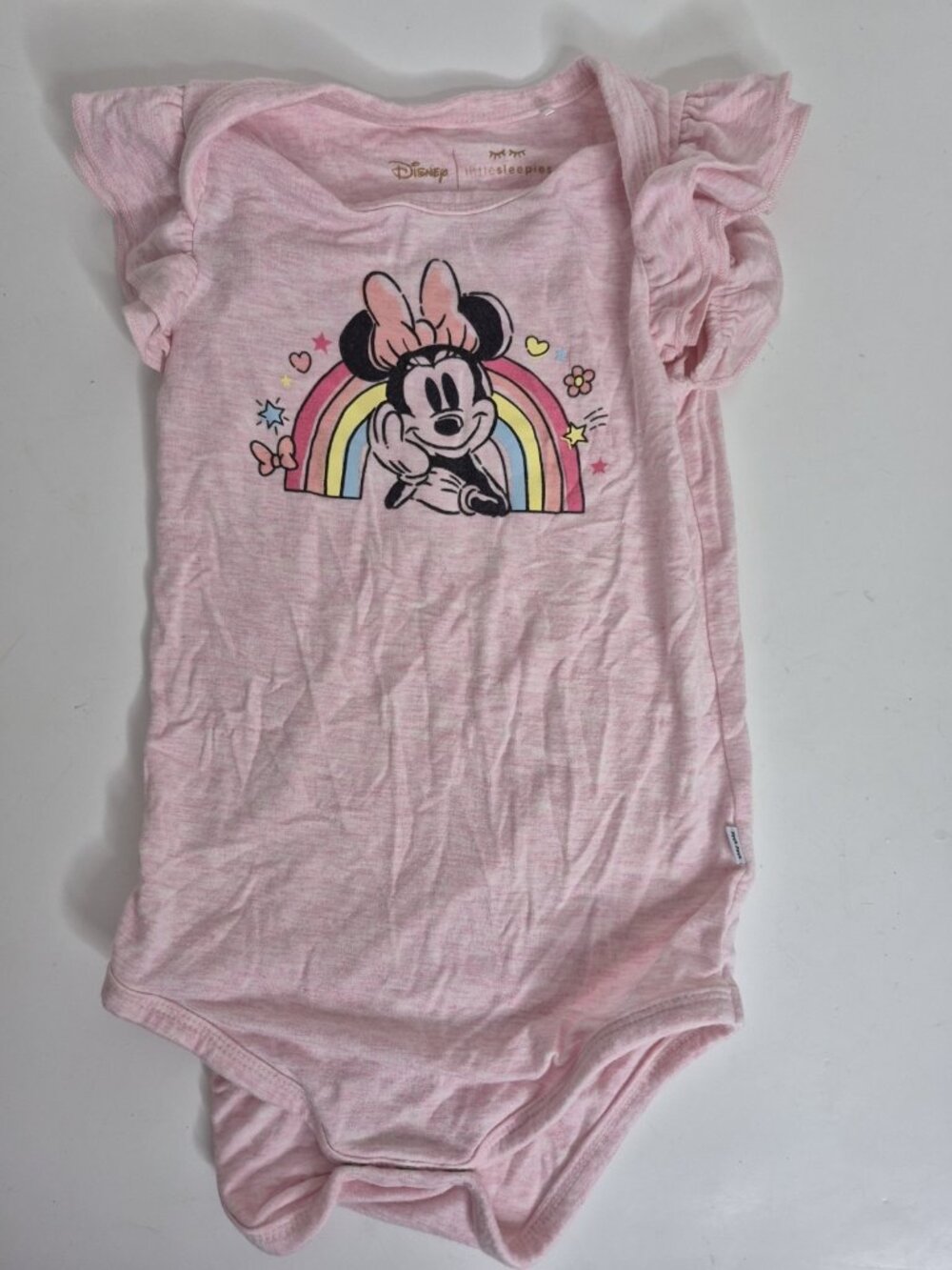 Little Sleepies Pink Graphic Bodysuit Infant Girls 18-24M